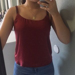 Nice silky, loose, spaghetti strap shirt